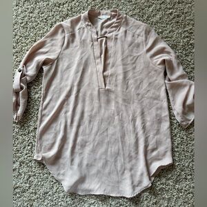 Blush Pink Long Sleeve Blouse